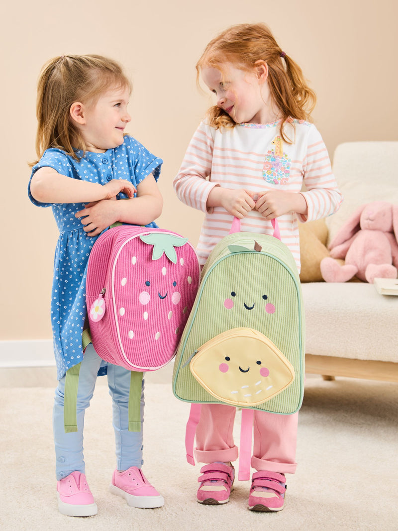 JoJo Maman Bébé Strawberry Character Backpack, imported from the UK