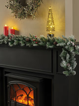 Next Everlands Green Windham Spruce Frosted Christmas Garland 270cm- Buy online at McGrocer