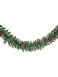 Everlands Green Windham Spruce Frosted Christmas Garland 270cm - British product