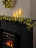 Everlands Green Norway Spruce Pre Lit 270cm Christmas Garland