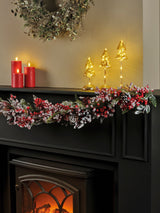 Next Everlands Red Snowy Berry Christmas Garland 180cm- Buy online at McGrocer