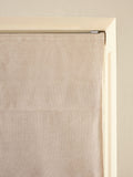 Natural blackout roman blind fine chenille, imported from the UK