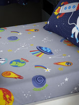 Drap-housse gris Catherine Lansfield Lost In Space