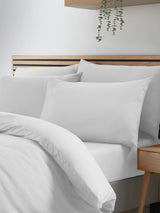 Next Catherine Lansfield So Soft Non-Iron White Standard Pillowcases 4 Pack- Buy online at McGrocer