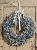 Next Everlands Green Cashmere Frosted Christmas Wreath 63cm- Buy online at McGrocer