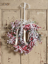 Next Everlands Red Snowy Christmas Wreath 40cm- Buy online at McGrocer