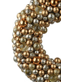 Decoris Champagne Gold Christmas wreath 33cm - British product