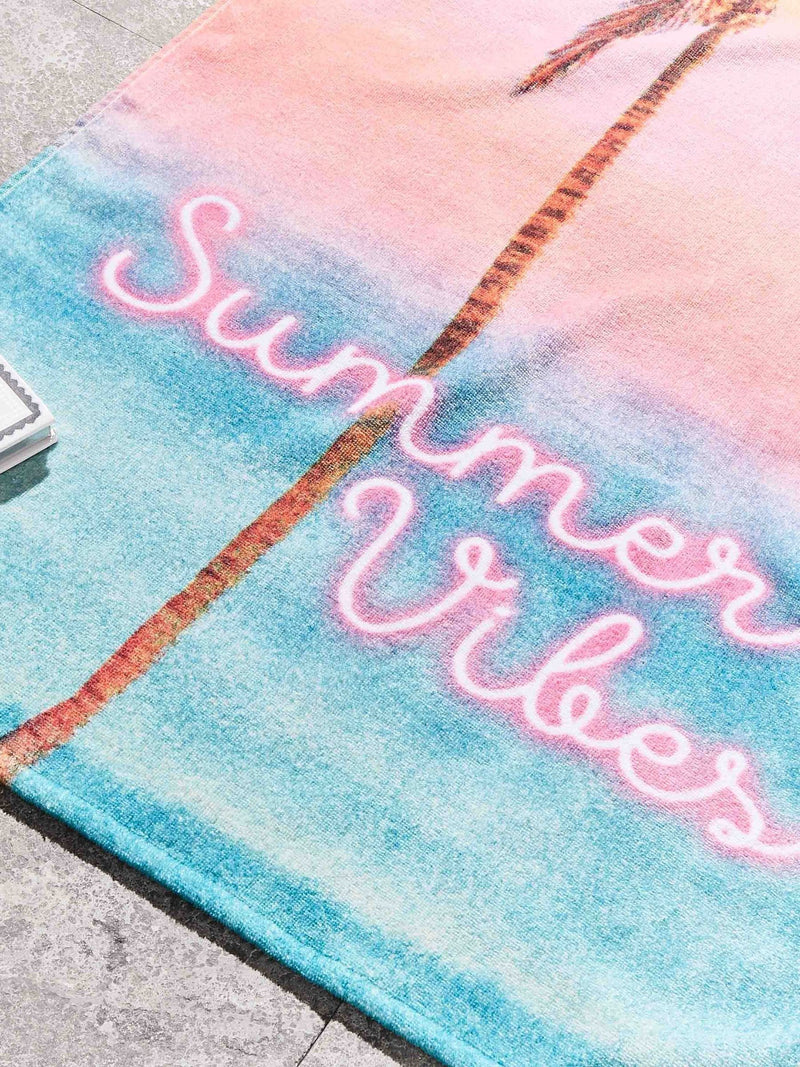 Sassy B Bright Summer Vibes beach towel 76x160cm - British product