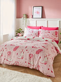 Sassy B pink cowboy boots reversible duvet cover set (British brand)