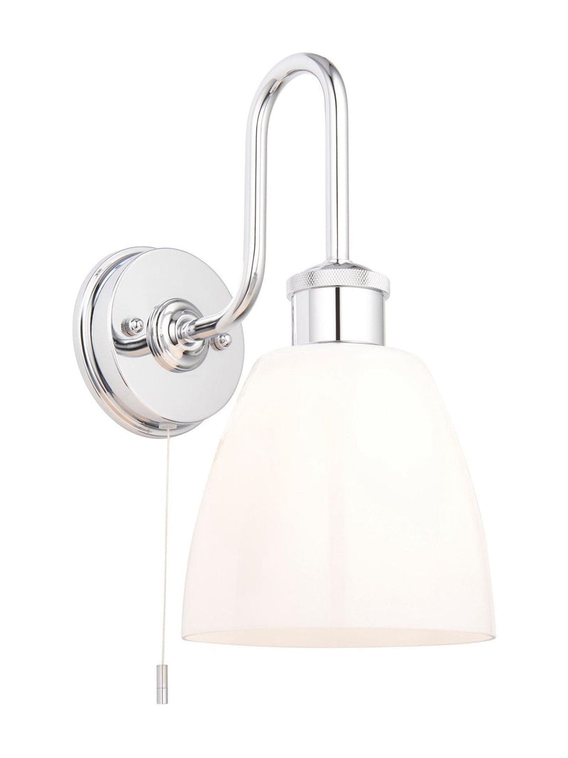Gallery Home Chrome Piper Wall Light, imported from the UK