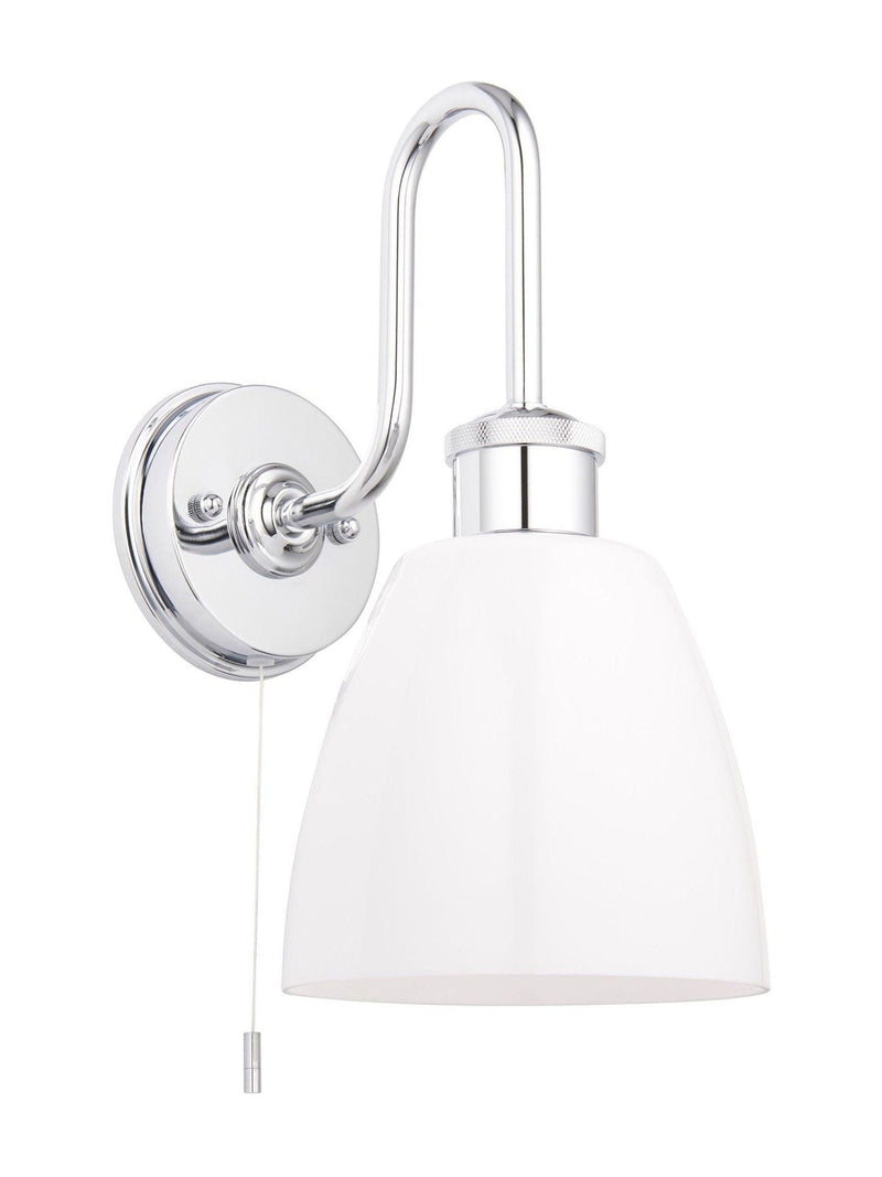 Gallery Home Chrome Piper Wall Light, imported from the UK