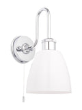 Gallery Home Chrome Piper Wall Light, imported from the UK