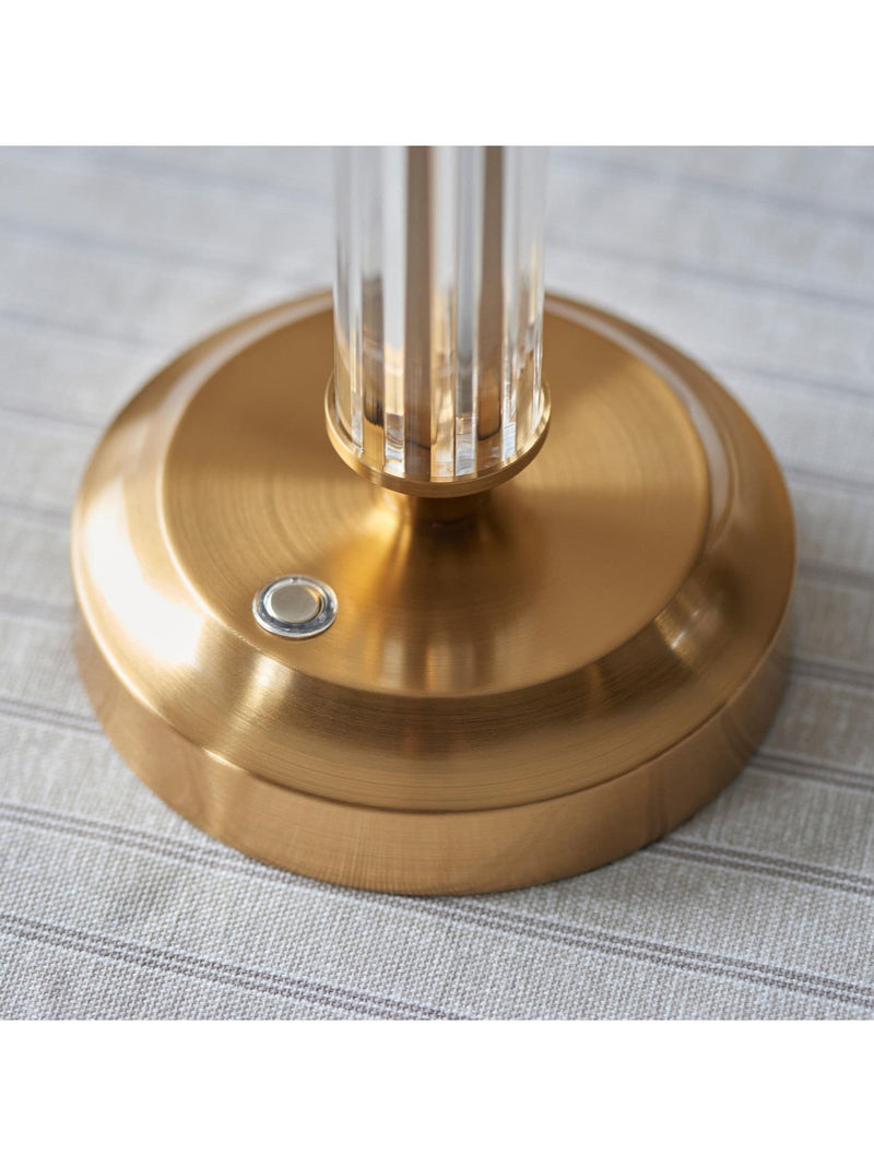 Gallery Home Brass Morton rechargeable table lamp (British brand)