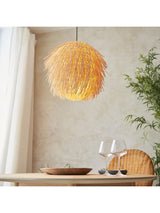 Next Gallery Home Natural Pushpa Pendant Ceiling Light Shade Only 39.5x47x47cm- Buy online at McGrocer