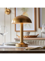 Next Gallery Home Warm Brass Bridport Rechargeable Table Lamp- Buy online at McGrocer