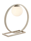 Gallery Home Enzo table lamp brushed silver 32cm - British product