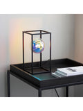 Gallery Home black table lamp with iridescent spheres 30cm, UK version