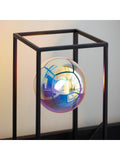 Gallery Home black table lamp with iridescent spheres 30cm, UK version