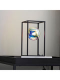 Gallery Home black table lamp with iridescent spheres 30cm, UK version