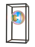 Gallery Home black table lamp with iridescent spheres 30cm, UK version