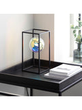 Gallery Home black table lamp with iridescent spheres 30cm, UK version