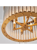Gallery Home gold Romola 6-light pendant ceiling light, UK version