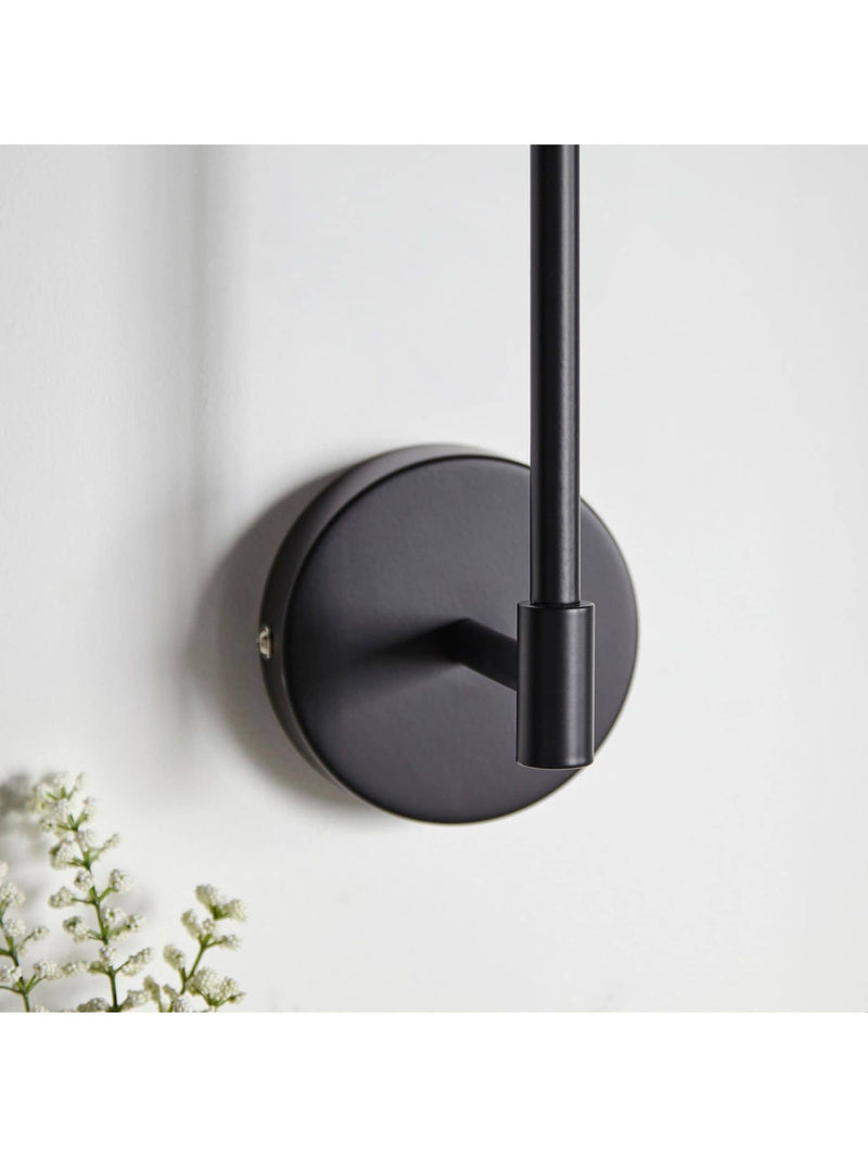 Gallery Home black Sancerre wall light 40.5cm, UK version