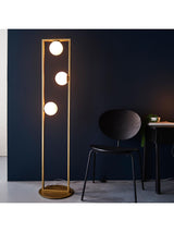 Next Gallery Home Brushed Gold Teo Floor Light- Buy online at McGrocer