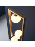 Gallery Home Teo brushed gold floor light 141cm (British brand)