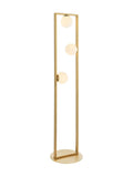 Gallery Home Teo brushed gold floor light 141cm (British brand)