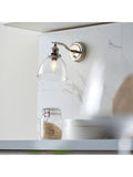 Gallery Home Hansen wall light in bright nickel (British brand)