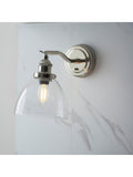 Gallery Home Hansen wall light in bright nickel (British brand)