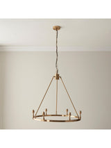 Next Gallery Home Brushed Brass Chester Large Pendant Ceiling Light- Buy online at McGrocer