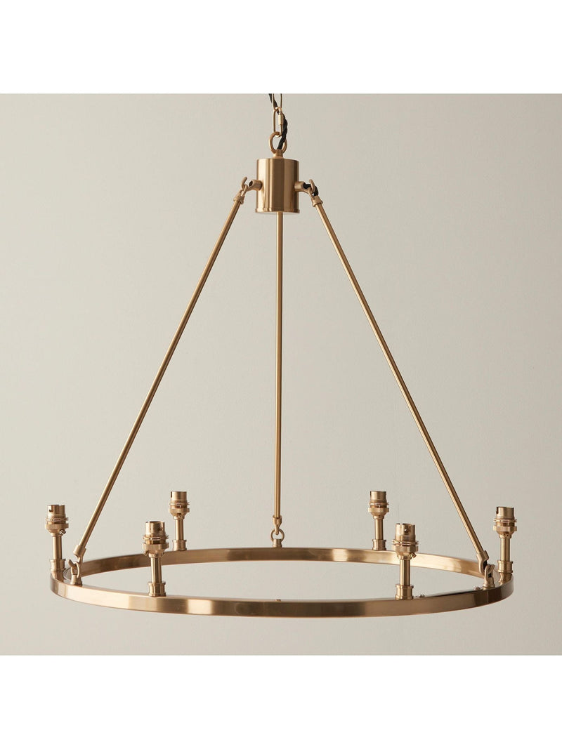 Gallery Home Brushed Brass Chester large pendant ceiling light, imported from the UK