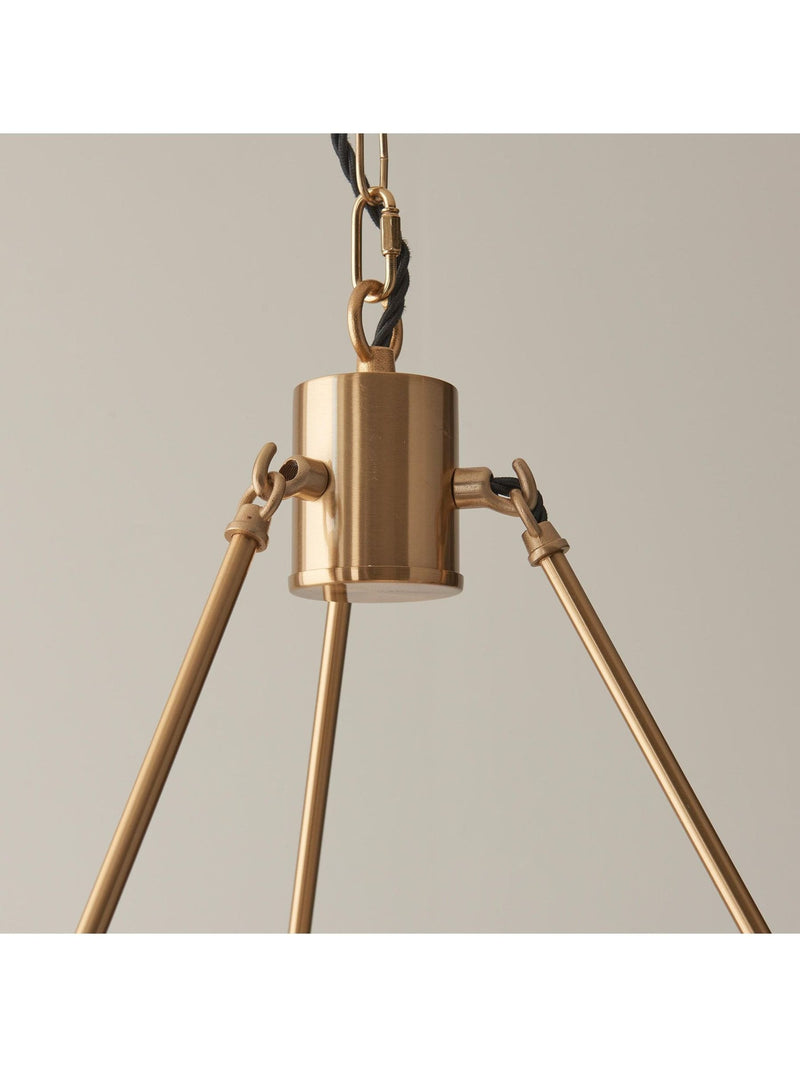 Gallery Home Brushed Brass Chester large pendant ceiling light, imported from the UK