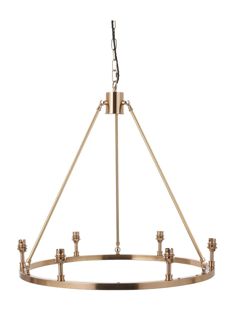Gallery Home Brushed Brass Chester large pendant ceiling light, imported from the UK