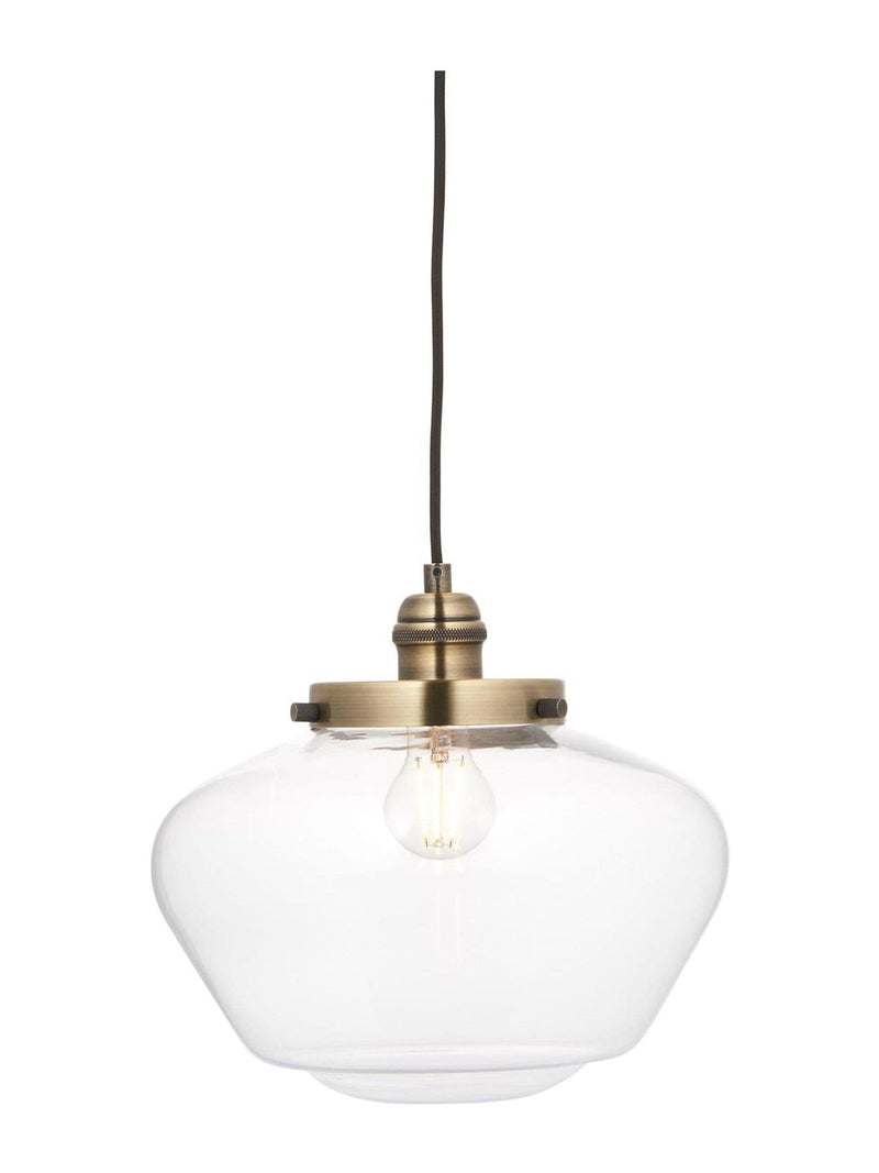 Gallery Home Camberley pendant ceiling light antique brass (British brand)