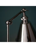 Gallery Home table lamp bright nickel 36.5cm, UK version