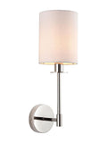 Gallery Home polished nickel Sancerre wall light, UK version