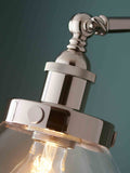 Gallery Home bright nickel Hansen floor lamp (British brand)