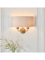 Next Gallery Home Vintage Brass Highclere 2 Light Wall Light- Buy online at McGrocer