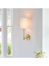Next Gallery Home Satin Brass Sancerre Wall Light- Buy online at McGrocer
