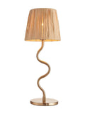 Gallery Home table lamp with raffia shade (British brand)