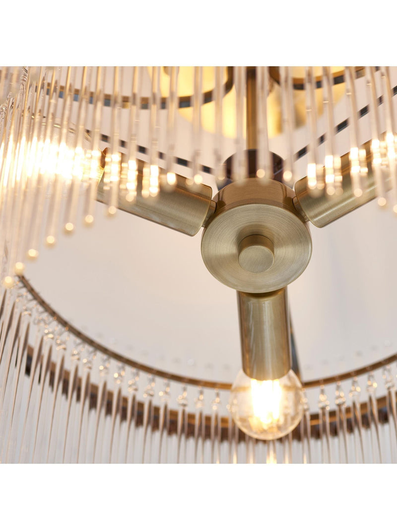 Gallery Home antique brass Marietta ceiling light 40cm (British brand)