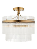 Gallery Home antique brass Marietta ceiling light 40cm (British brand)