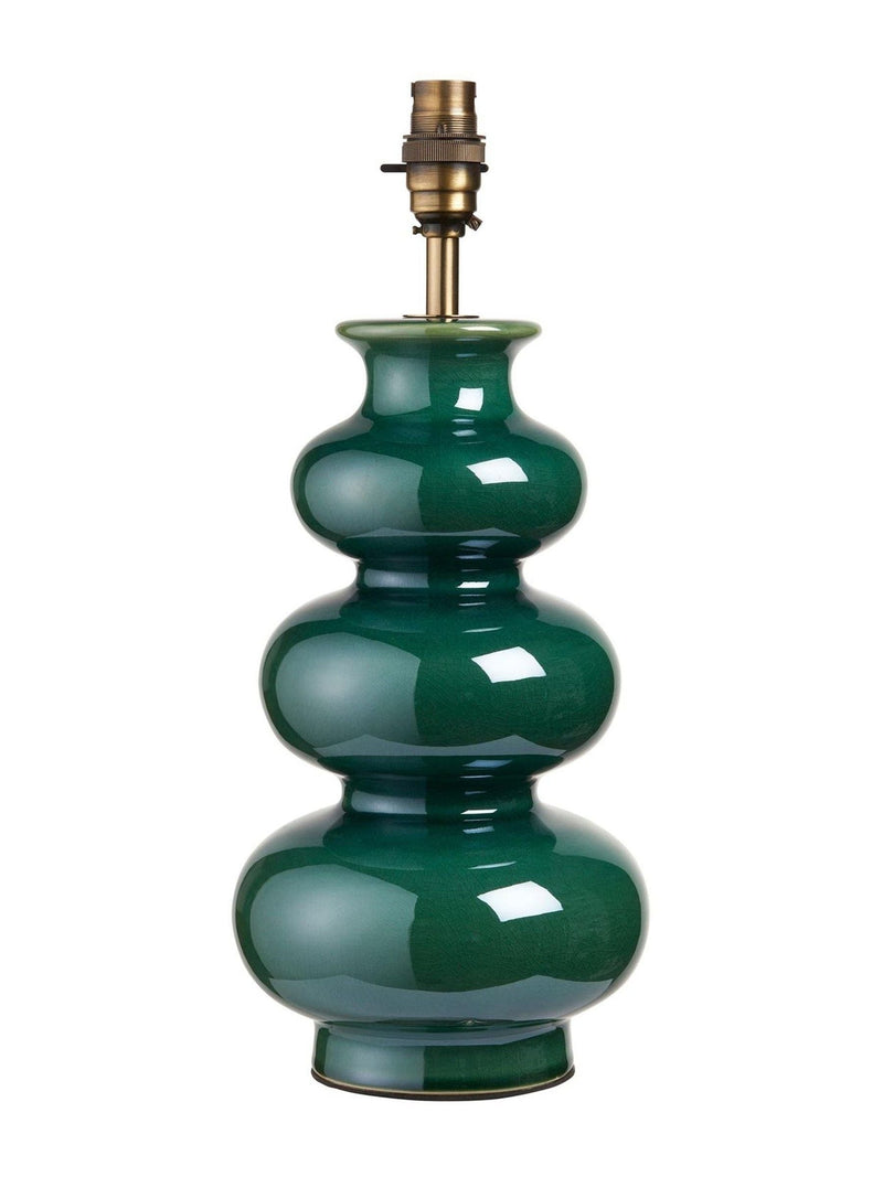 Gallery Home Gloss Green Monroe Table Lamp, imported from the UK