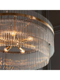 Gallery Home Marietta large pendant ceiling light in antique brass (British brand)
