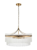 Gallery Home Marietta large pendant ceiling light in antique brass (British brand)