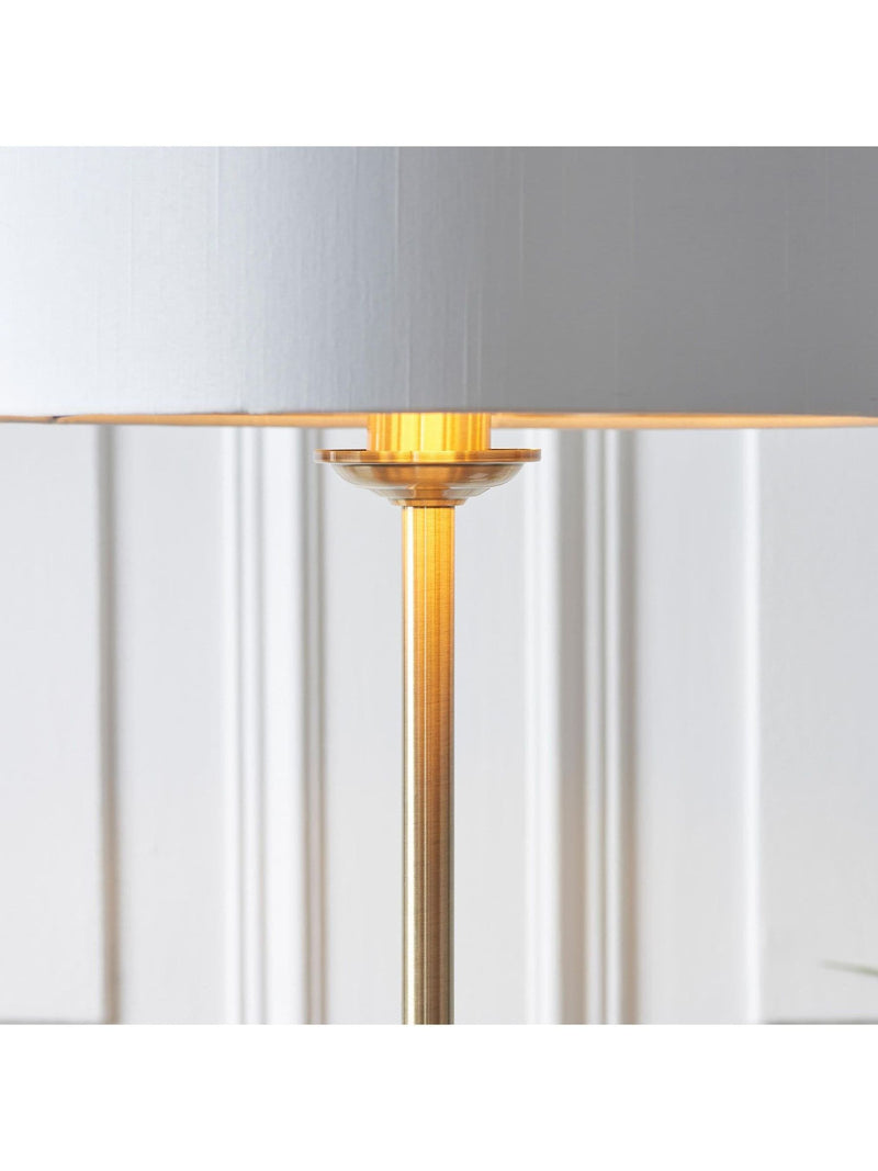 Gallery Home floor light antique brass 150cm, imported from the UK
