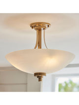 Next Gallery Home Brass Welles 3 Light Ceiling Light- Buy online at McGrocer